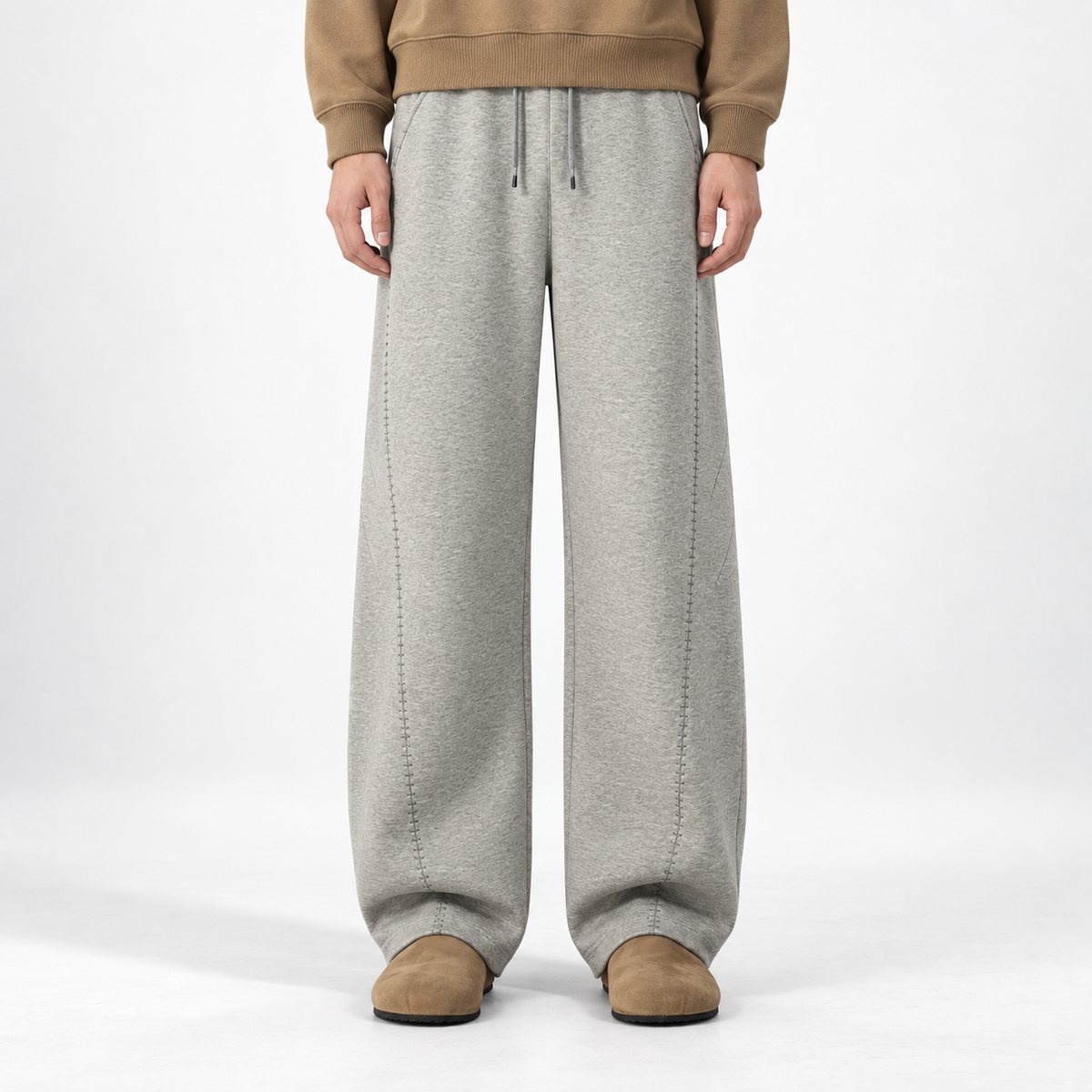 AMORA LOOSE-FIT SWEATPANTS GREY