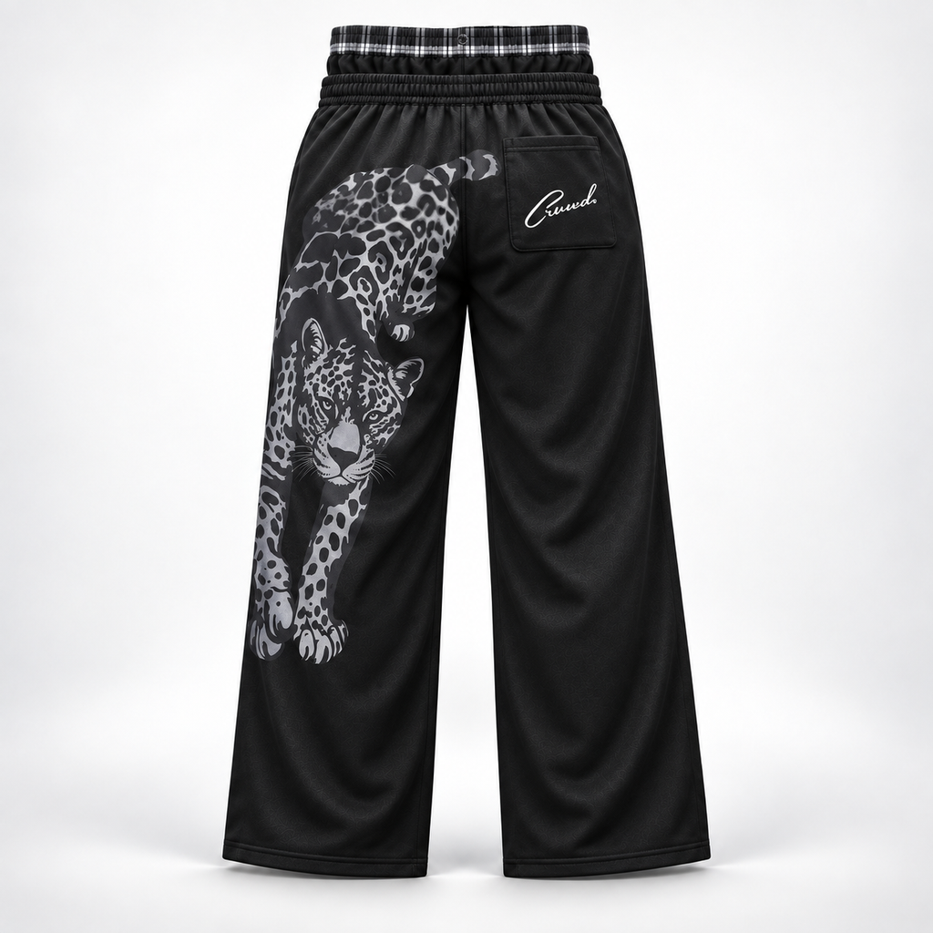 LEOPARD PRINT SWEATPANTS
