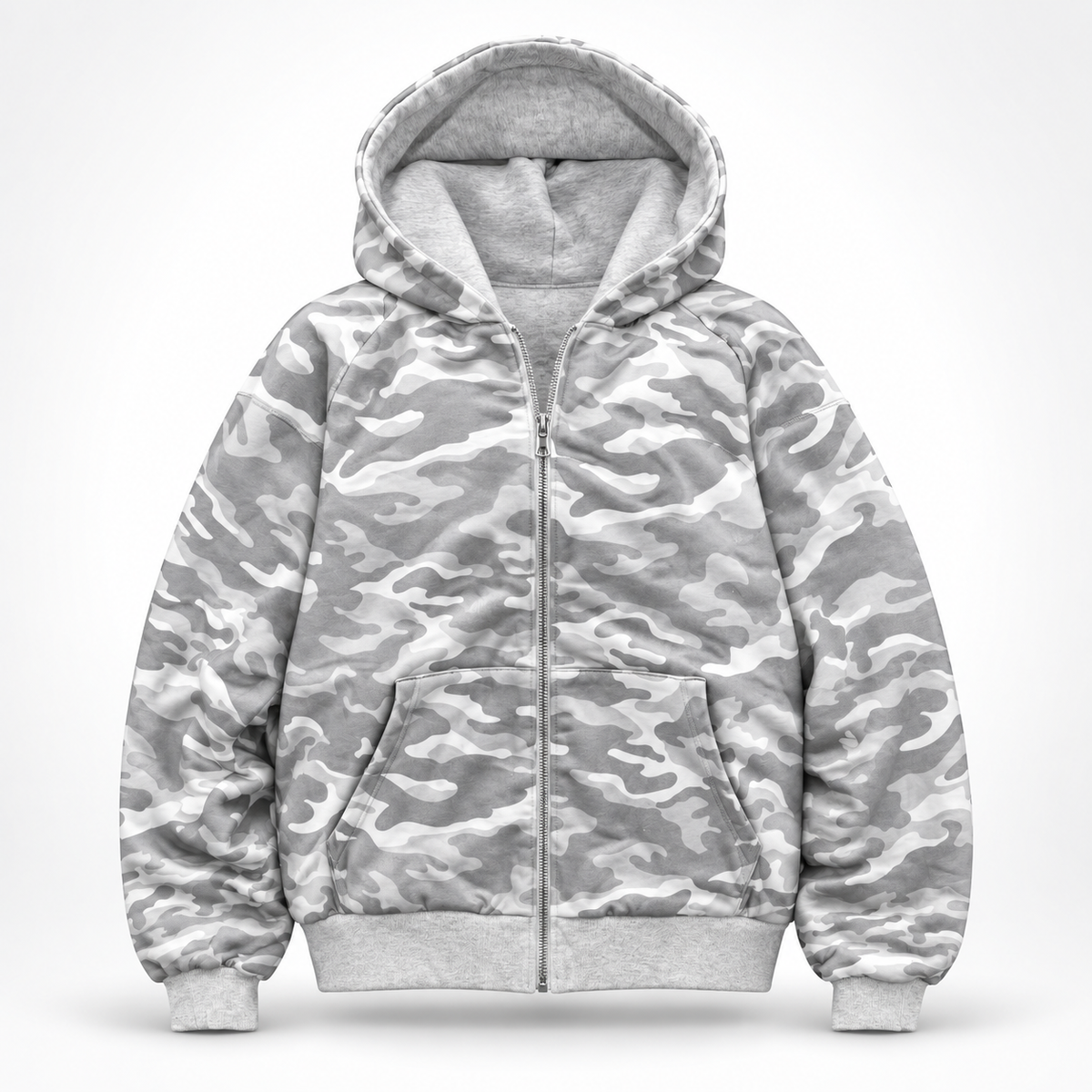 CAMO RETRO ZIPUP HOODIE