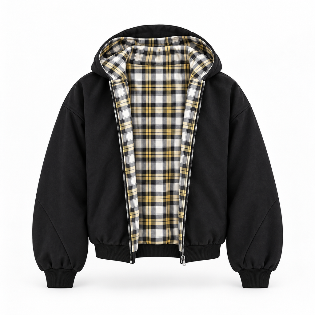 AMORA REVERSIBLE ZIPPER HOODIE