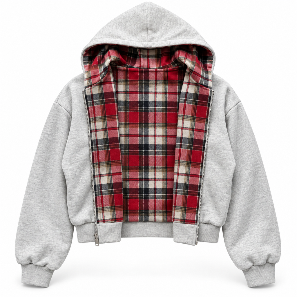 AMORA REVERSIBLE ZIPPER HOODIE