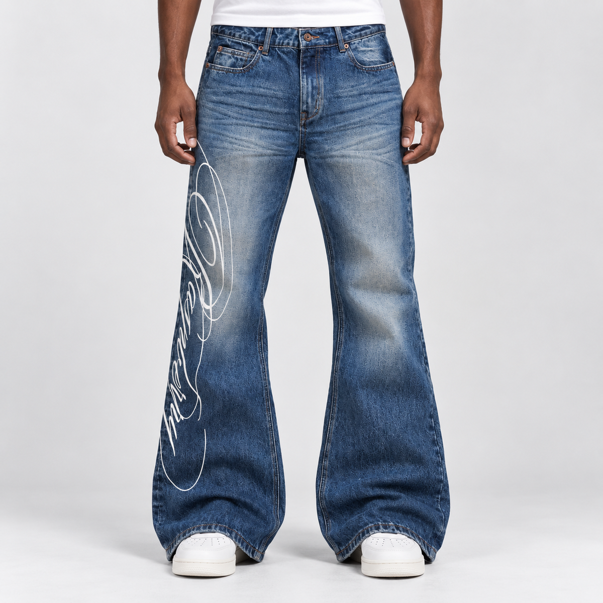 VINTAGE DENIM WASHED JEANS
